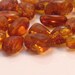 Baltic Amber Honey and Cherry Cognac Oval Beads Natural and Organic For Handmade Jewelry Design