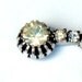 1940s Hair Stick Pin Art Deco Crystal Rhinestone Bridal Wedding Accessory Jewelry Collectable
