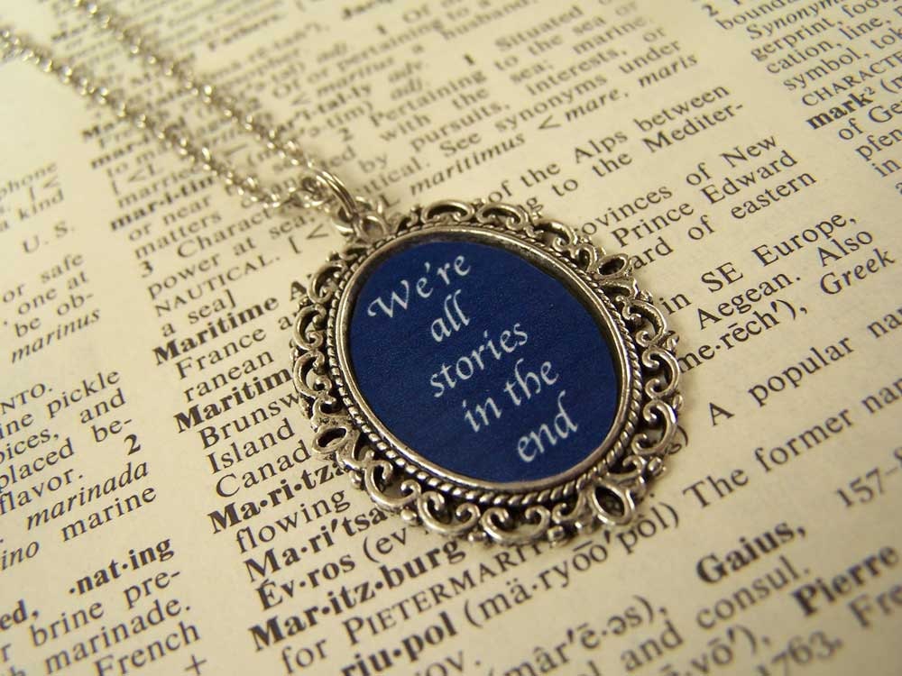 We're All Stories in the End Quote Necklace - Doctor Who