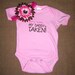 Baby Girl Onesie Bodysuit Hair Bow Headband Set Infant Girl Baby Shower Gift Set Newborn 3m 6m 9m 12m 18m