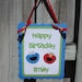 Sesame Street Birthday Sign-Elmo, Cookie Monster-Happy Birthday Door Sign