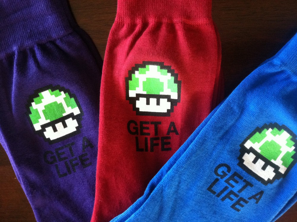 Get A Life: Screen Printed Socks Trio Bundle
