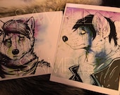 2 for 10 Print Bundle - Limited Edition Original Anthro Artwork