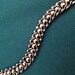 Bracelet with hematites beads flat spiral