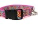 Large Hot Pink Martingale Dog Collar