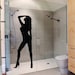 SEXY NUDE NAKED Female Lady Girl Silhouette life size Wall Vinyl Sticker Decal almost 5 and 1/2 feet tall