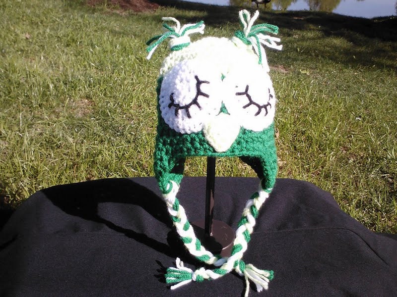 Sleeping Owl Earflap Hat