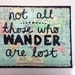 Map & Quote 11x14in canvas