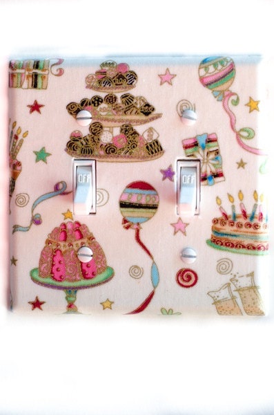 Cakes Pastries and Celebration Double Toggle Switchplate