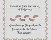 star wars footprints because sand people walk single file