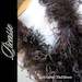 DIY Curly Ostrich Puffs Clips - Curly Ostrich Feathers - 12" (1Ft) feather strip - dark BROWN