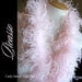 Curly Ostrich Feathers - DIY Make your own Curly Ostrich Puffs Clips - 12" (1Ft) feather strip -Light PINK