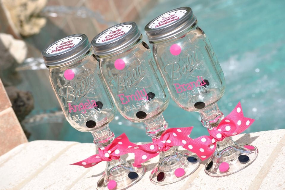 Redneck Wine glasses, personalized, bridal party or hostess gift