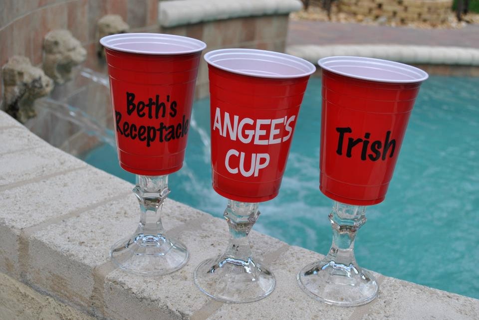 Red solo cup wine glasses
