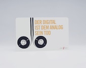 Frühstücksbrettchen "Der Digital ist dem Analog sein Tod"