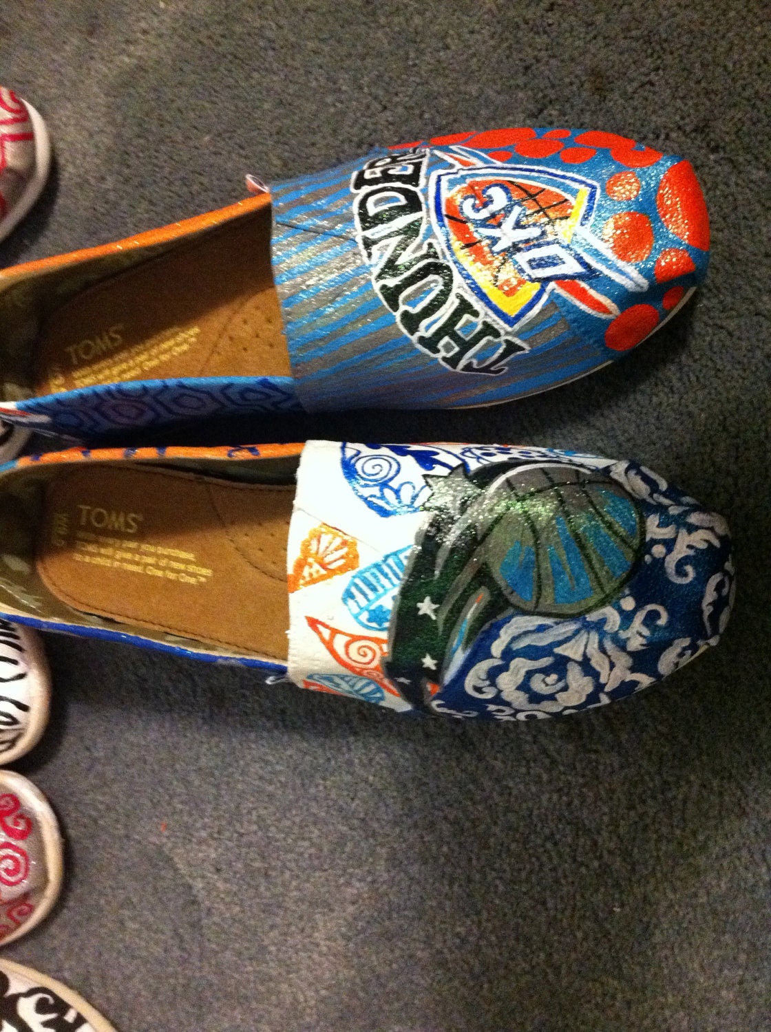 Oklahoma City Basketball Shoes.  Let the Thunder roll.
