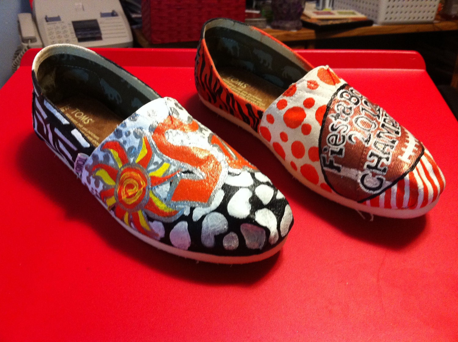 Fiesta Bowl Champions. OSU Toms shoes.