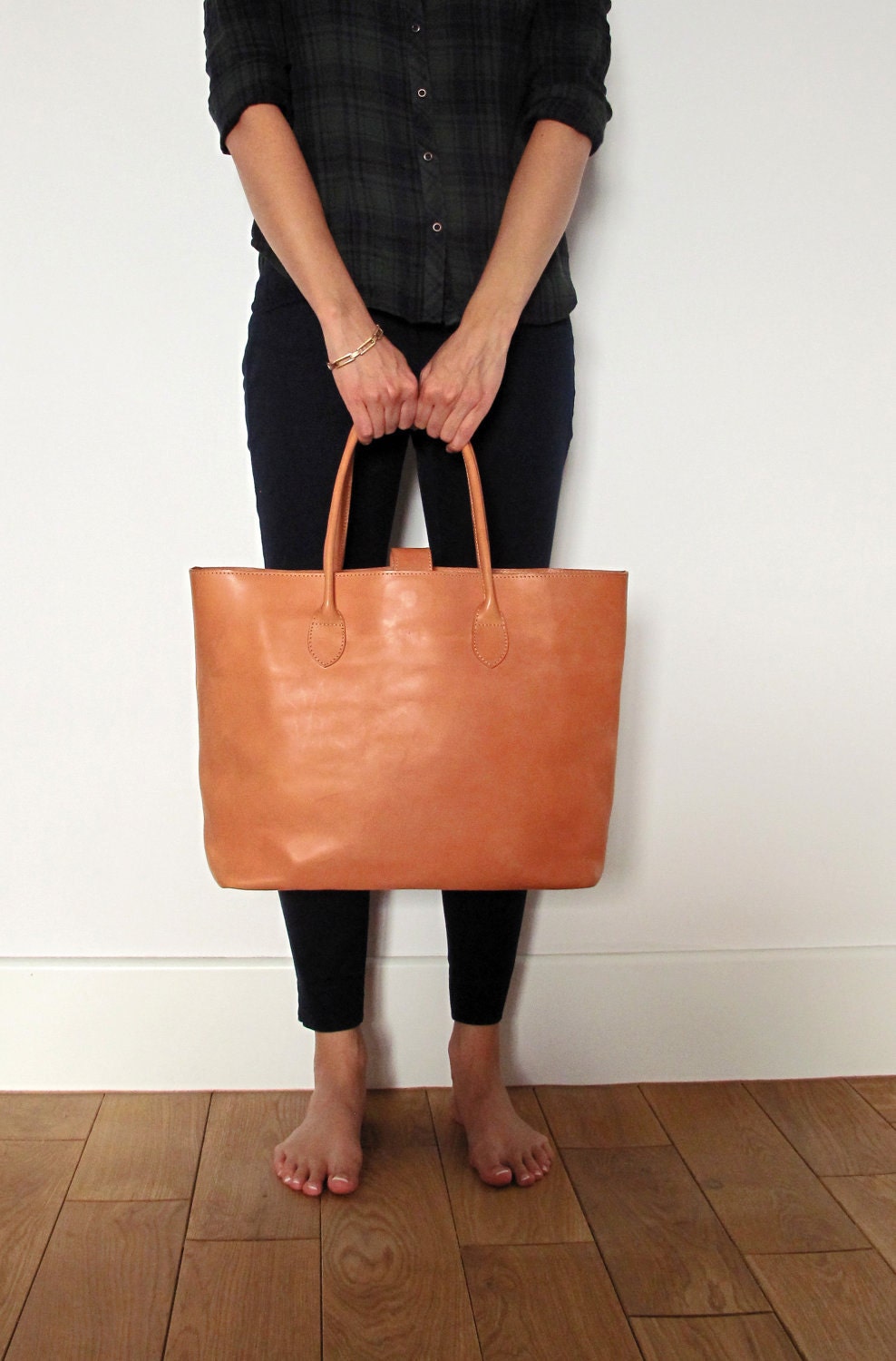 Brown Leather Tote, Large leather bag, Purse, Shopping bag