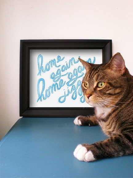 Custom 8" x 10" Typographic Watercolor Painting