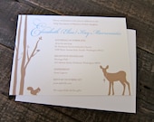 Printable Baptismal/Shower Invite: Forest