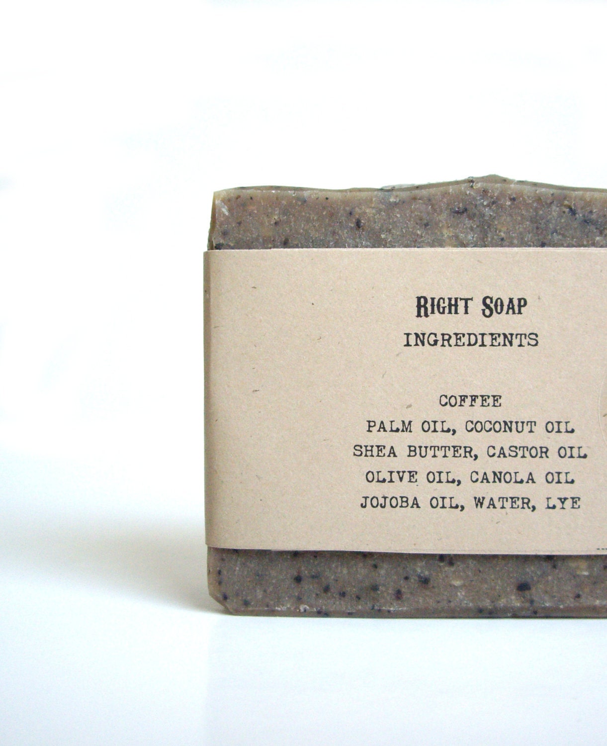 Coffee Scrub Soap - Exfoliating soap, Kitchen Soap, Vegan Soap, Unscented Soap, All Natural Soap