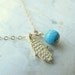 Gold Hamsa necklace with a turquoise stone, gold necklace, hamsa necklace, turquoise necklace,  thin delicate