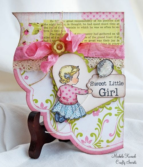 Little Girl SM37 Clear Ar Stamp Vintage Set