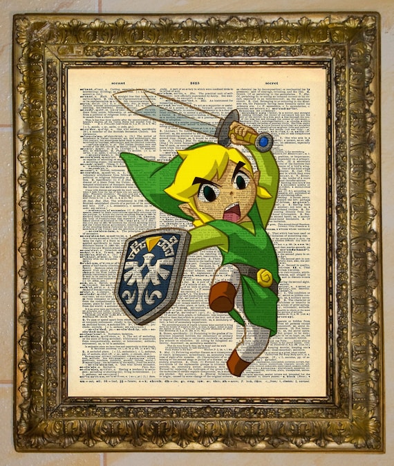 Legend of Zelda Link Dictionary Art