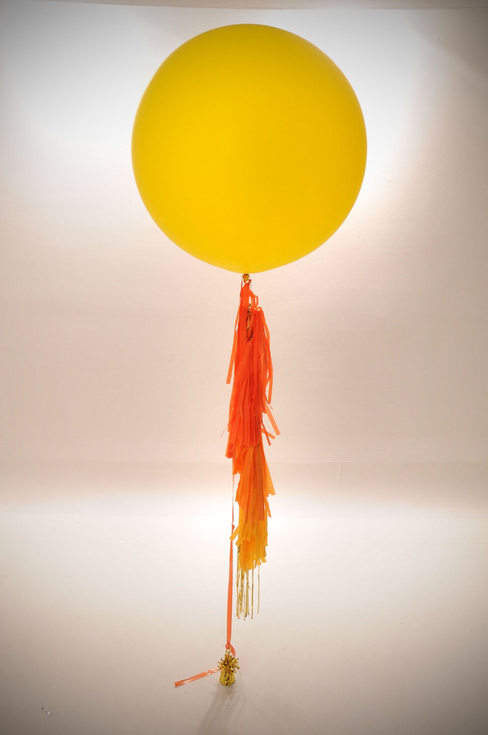 Yellow 36" Custom Creation Big Round Balloon Tassel Garland