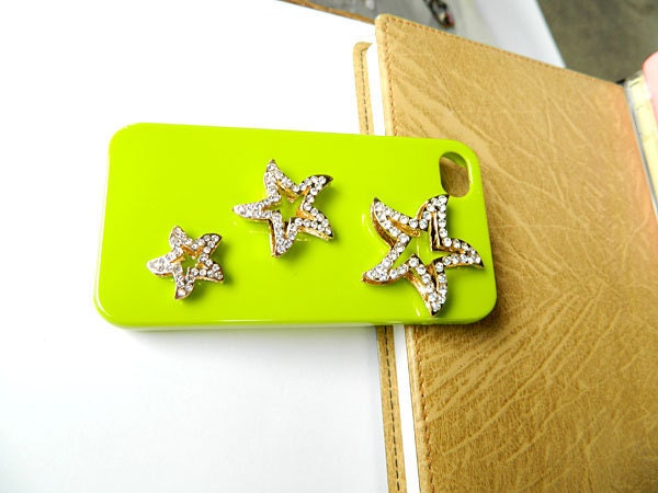 Fashion Custom Handcraft handmade  iPhone case iPhone 4 case iPhone 4s case iPhone cover Bling Crystal flower