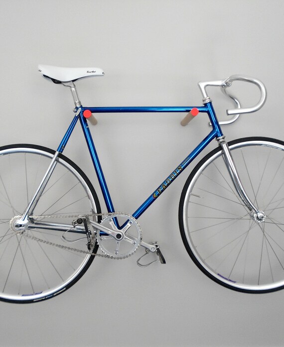 wooden bike hook, minimal and simple
