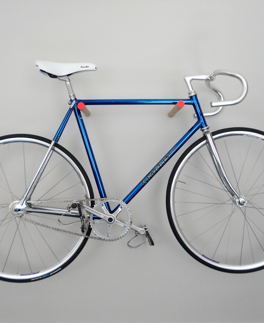 wooden bike hook, minimal and simple