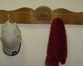 Rustic Shabby Wooden Coat Hook / Hat Rack Entry Mudroom Laundry Room