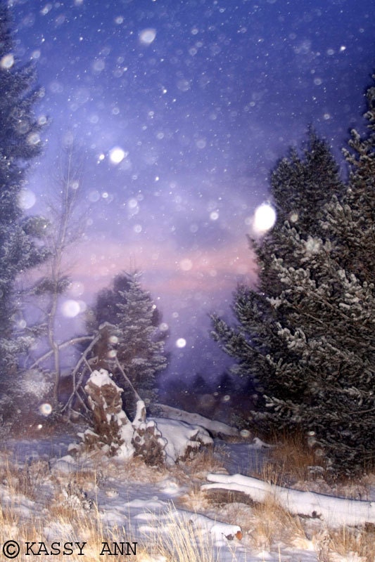 8X12 Fine Art Winter Scene Print. Beautiful Home Decor Artwork.