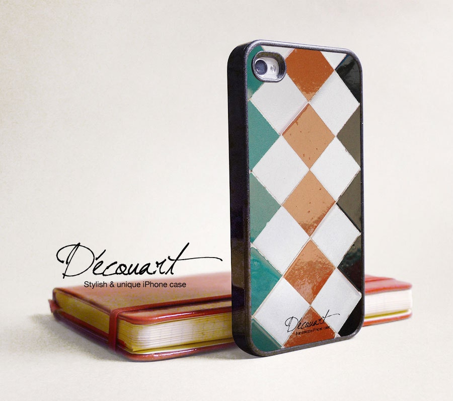 iPhone 5 case, iPhone 4 case, iPhone 4s case, case for iPhone 4, tile pattern B024