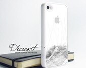 iPhone 5 case, Unique iPhone 4 case, iPhone 4s case, case for iPhone 4, abstract line pattern with apple logo W274