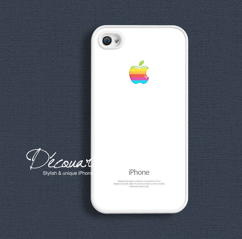 iPhone 5 case, iPhone 4 case, iPhone 4s case, case for iPhone 4, apple classic logo W282