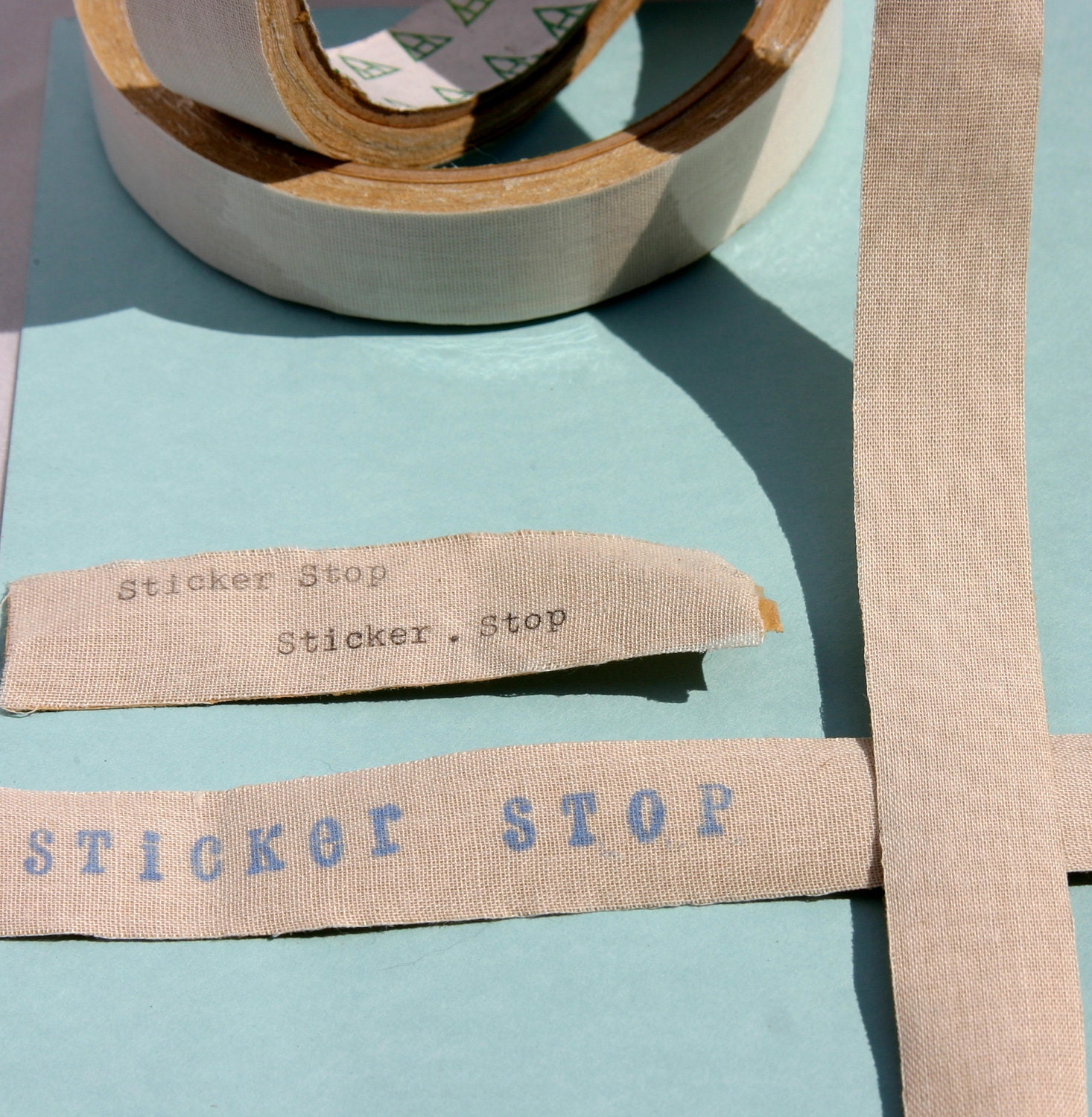 Eco Cotton Tape - Ecru color - Stamp, Type, or Print Your Own Image Il_570xn