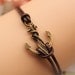 anchor bracelet,retro anchor pendant bracelet,brown leather bracelet---B003