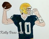 Quarterback, Notre Dame Football, Print 8.5x11
