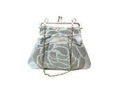Blue Grey Clutch Wedding Chicago Fine Threads Special Occasion Purse
