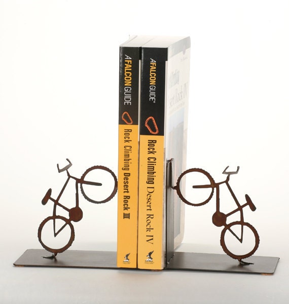 Mountain Bike Bookends Bicycle Art Home Decor