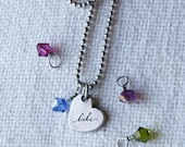 Bike Love Necklace with Bead