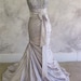 Mermaid Silver Wedding Dress 3 pieces