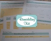 The Complete Home Remodeling Organizer Kit - 7 Documents IMMEDIATE DIGITAL DOWNLOAD
