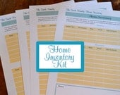 Home Inventory Organizer Kit - 4 Documents IMMEDIATE DIGITAL DOWNLOAD