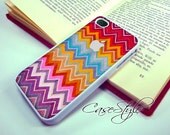 iPhone 4 case, iPhone 4s case, white case for iPhone 4, Chevron Carpet 003 . Includes 3 layers Screen protector.. Also available in Black .