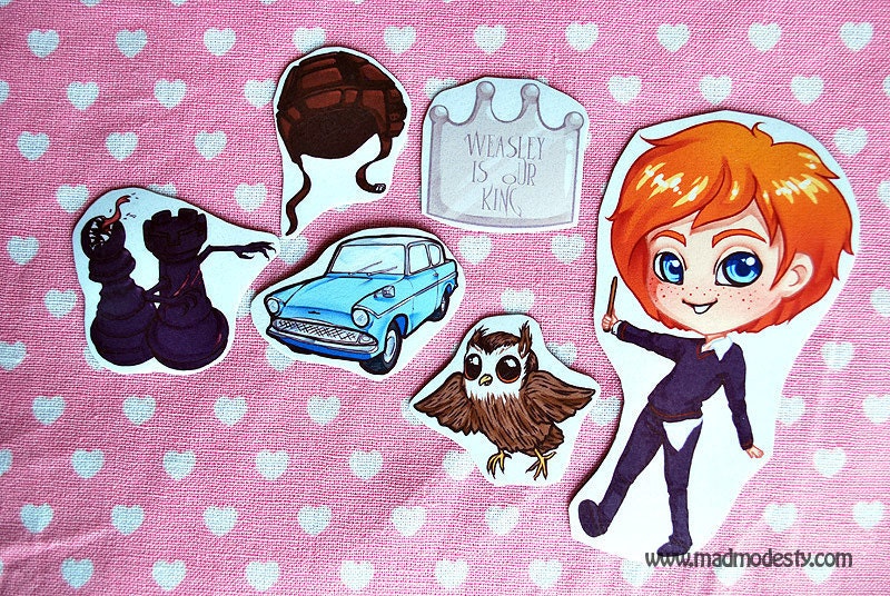 Ronald Ron Weasley Magnet set (Harry Potter)