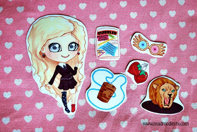 Luna lovegood magnet set (harry potter)