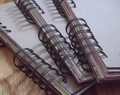 Mixed Media Blank Art Journal or Personal Journal Smash Book Style Scrapbook Spiral Bound